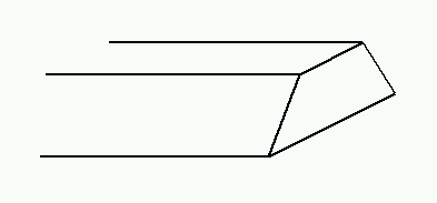 Definition sketch of type II opening, sloping embankments without wingwalls (after Matthai)